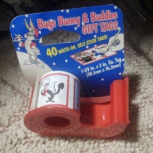 Vintage Looney Tunes 40pc Christmas Tape Dispenser 1994 Warner Brothers New